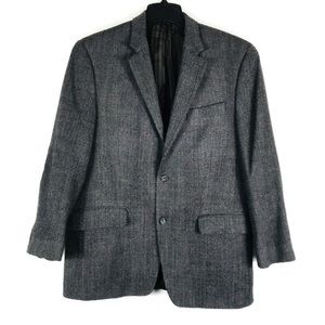 Black Brown 1826 Essentials 2 button Sport Coat 100% Wool Men’s size 41 Regular